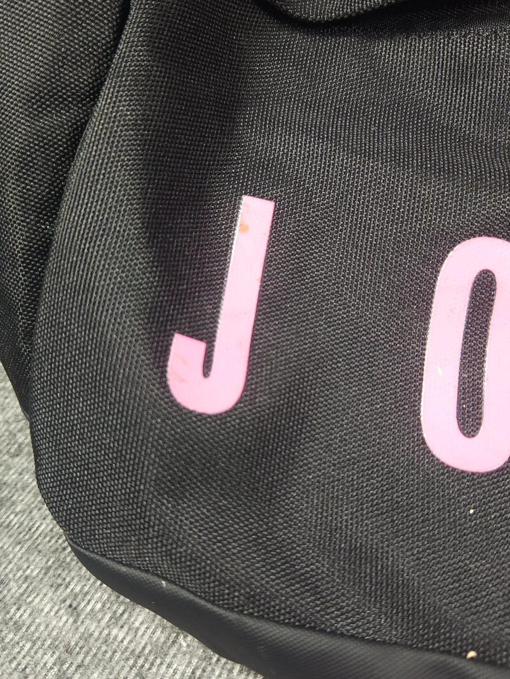 Nike Air Jordan Velocity Duffle Bag RARE Black/Pinksicle 46L Sm0920-H67 Used